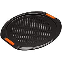 Le Creuset Bandeja antiadherente para pizza- diametro 33 cm- Base perforada- Libre de PFOA- Resistente a ácidos…